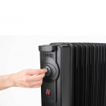 BLACK+DECKER Oil Heater 1500W Svart BLACK+DECKER Oil Heater 1500W Svart