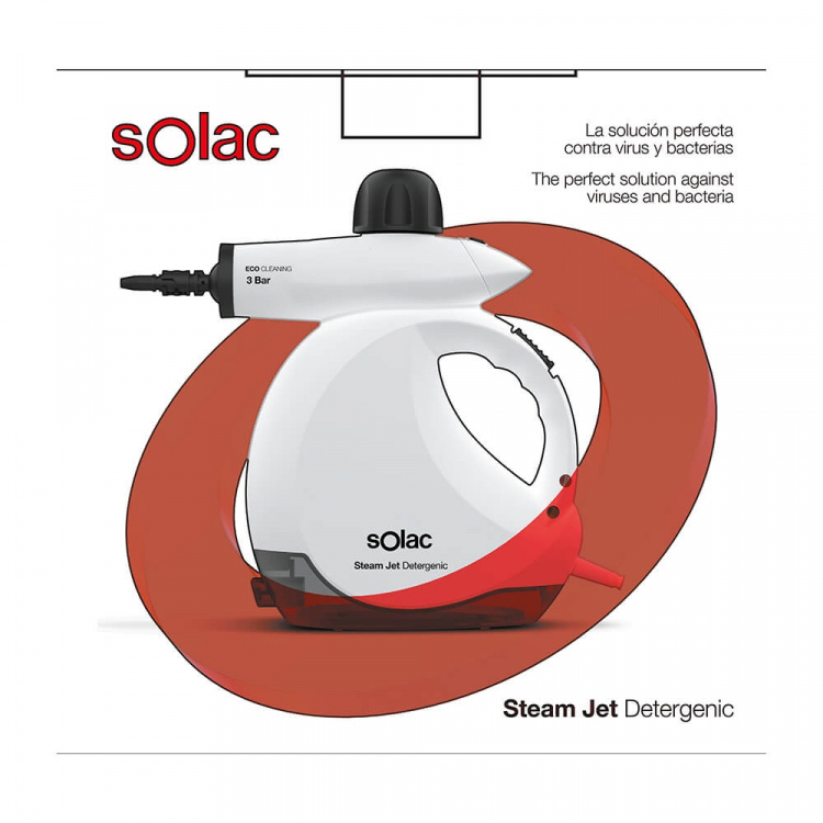 SOLAC Steam Jet Detergenic Damprenser 1200W