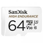 SANDISK Minnekort MicroSDXC 64GB High Endurance med adap SANDISK Minnekort MicroSDXC 64GB High Endurance med adap