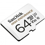 SANDISK Minnekort MicroSDXC 64GB High Endurance med adap SANDISK Minnekort MicroSDXC 64GB High Endurance med adap