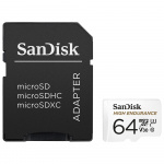 SANDISK Minnekort MicroSDXC 64GB High Endurance med adap SANDISK Minnekort MicroSDXC 64GB High Endurance med adap