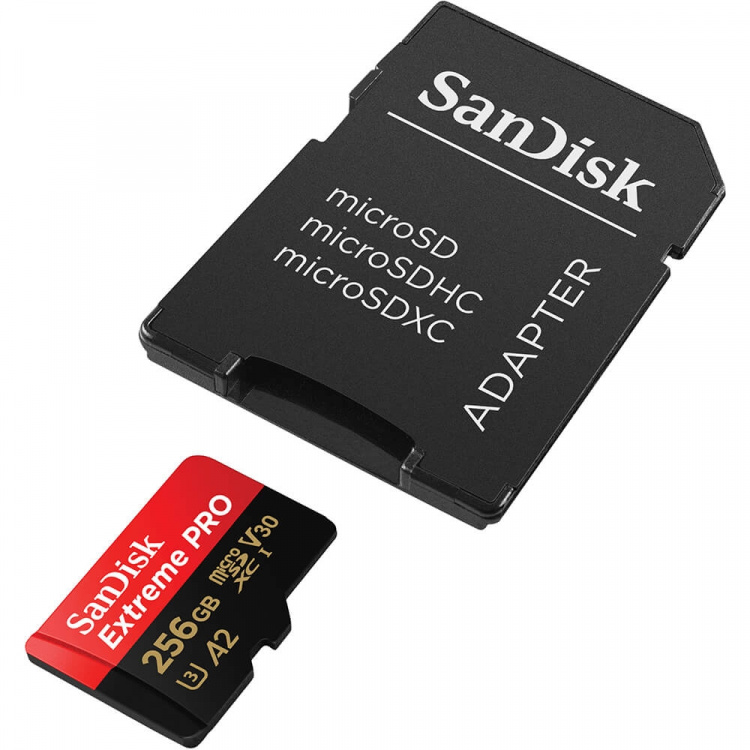 SanDisk MicroSDXC Extreme Pro 256GB 200MB/s A2 C10 V30 UHS-I SanDisk MicroSDXC Extreme Pro 256GB 200MB/s A2 C10 V30 UHS-I