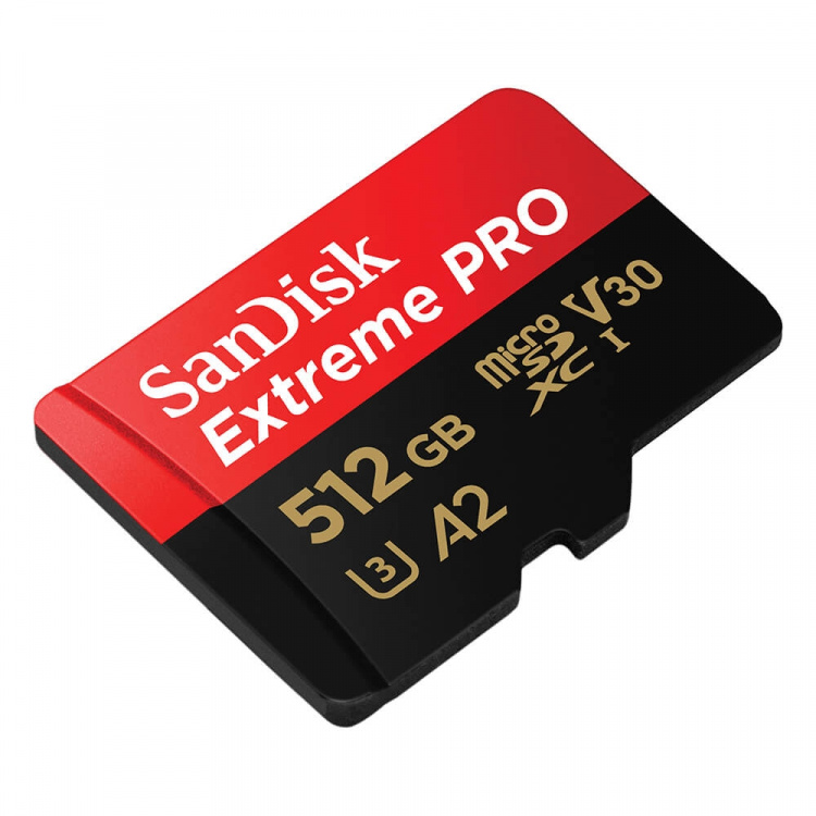 SanDisk MicroSDXC Extreme Pro 512GB 200MB/s A2 C10 V30 UHS-I SanDisk MicroSDXC Extreme Pro 512GB 200MB/s A2 C10 V30 UHS-I