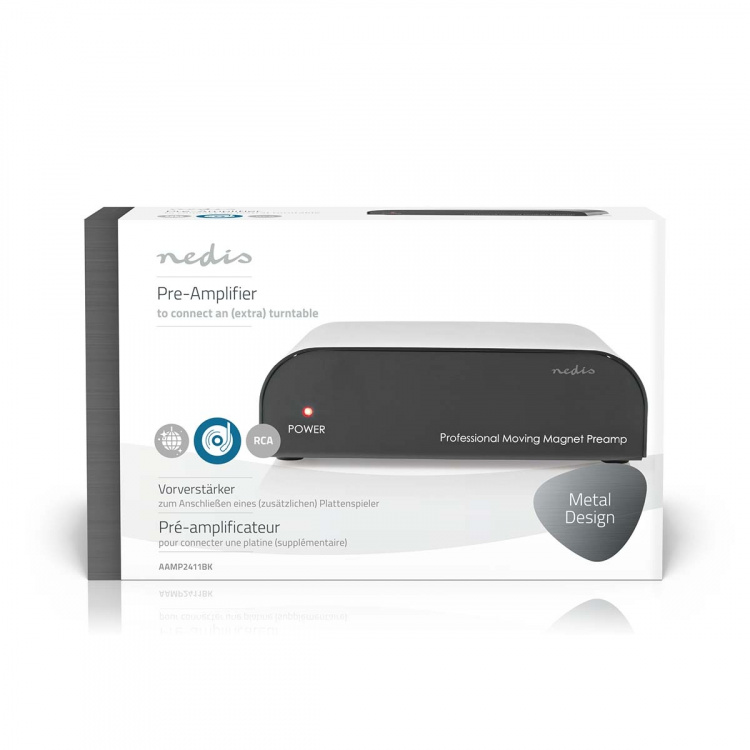 Nedis Pre-forsterker | Inngang for lyd-/video-/datatilkoblinger: 1x RCA | Utgang for lyd-/video-/datatilkoblinger: 1x RCA | 2 Kanaler | Phono / Platespiller | Automatisk | Sort Nedis Pre-forsterker | Inngang for lyd-/video-/datatilkoblinger: 1x RCA | Utgang for lyd-/video-/datatilkoblinger: 1x RCA | 2 Kanaler | Phono / Platespiller | Automatisk | Sort