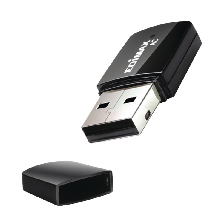 Edimax Trådløst Utstyr USB-Adapter AC600 2.4/5 GHz (Dual Band) Sort
