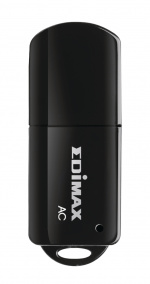 Edimax Trådløst Utstyr USB-Adapter AC600 2.4/5 GHz (Dual Band) Sort