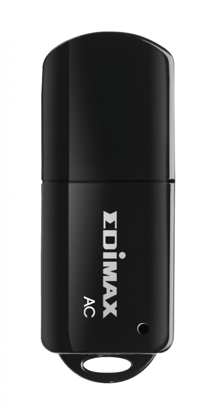 Edimax Trådløst Utstyr USB-Adapter AC600 2.4/5 GHz (Dual Band) Sort