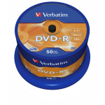 DVD-R AZO 16x 4.7GB 50 Pakke Spindel Matt Sølv
