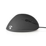 Nedis Wired Mouse | DPI: 1200 / 1800 / 2400 / 3600 dpi | Justerbar DPI | Antall knapper: 6 | Programmerbare knapper | Right-Handed | 1.60 m