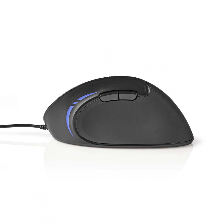 Nedis Wired Mouse | DPI: 1200 / 1800 / 2400 / 3600 dpi | Justerbar DPI | Antall knapper: 6 | Programmerbare knapper | Right-Handed | 1.60 m