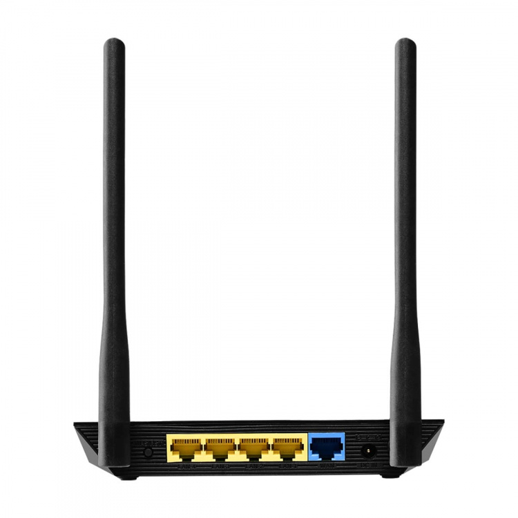 Edimax 4-i-1 N300 Wi-Fi-ruter, tilgangspunkt, Range Extender, Wi-Fi Bridge og WISP Black