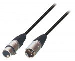 Tasker Speaker Kabel XLR 3p Han - XLR 3p Hun 3.00 m Sort Tasker Speaker Kabel XLR 3p Han - XLR 3p Hun 3.00 m Sort