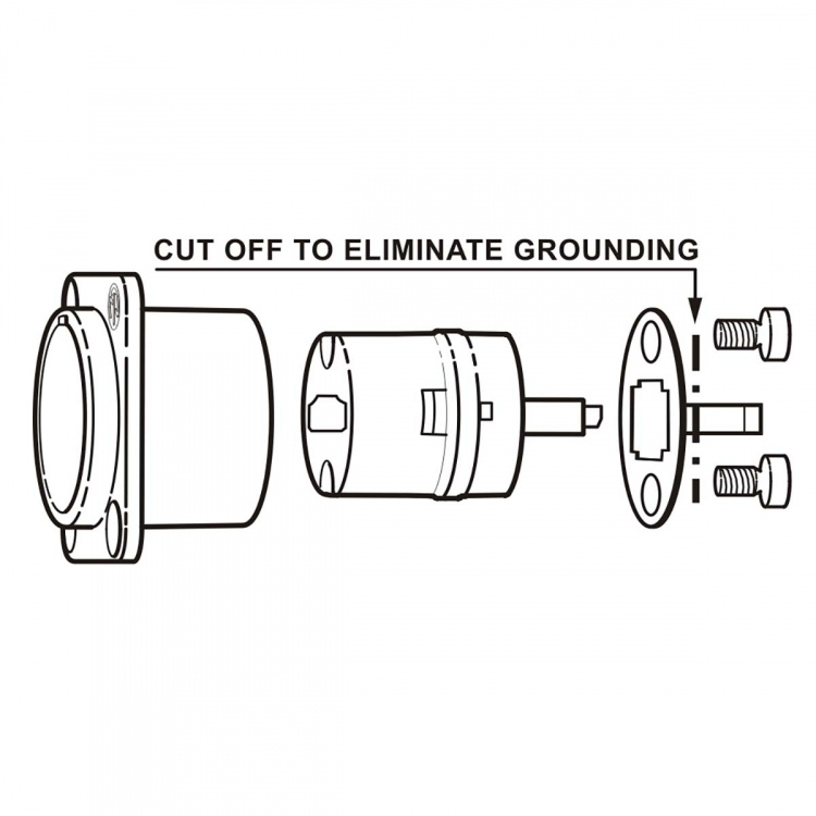 Neutrik HDMI-gjennomføringsadapter, svart D-formet hus