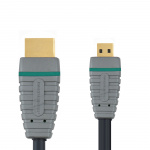 Bandridge High Speed HDMI-Kabel med Ethernet HDMI Kontakt - HDMI Micro Han 2.00 m Blå