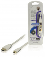 Bandridge High Speed HDMI-Kabel med Ethernet HDMI Kontakt - HDMI Mini Han 1.00 m Hvit