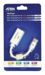 ATEN Mini Displayport-Kabel Mini DisplayPort-hane - HDMI Kontakt 0,15 m Vit