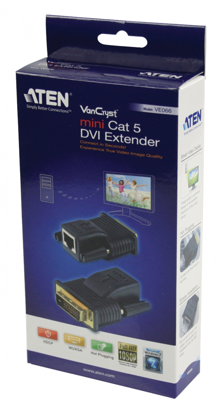 ATEN DVI Cat5-forlenger 15 m