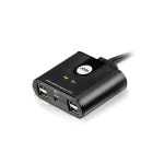 ATEN 2-port USB-Omkopplare Svart