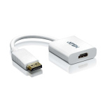 ATEN Displaykabel DisplayPort hane - HDMI Hona 0,15 m Vit