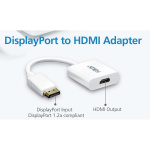 ATEN Displaykabel DisplayPort hane - HDMI Hona 0,15 m Vit