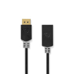Nedis Displayport-kabel | DisplayPort Han | HDMI ™ -kontakt | 4K@30Hz | Gull belagt | 0.20 m | Rund | PVC | Antrasitt | Boks