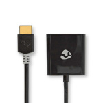 Nedis HDMI™ Adapter | HDMI ™ -kontakt | USB Micro-B Hun / VGA Hun 15p / 3.5 mm Hun | Gull belagt | Rett | PVC | Antrasitt | 1 stk. | Boks