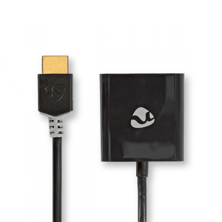 Nedis HDMI™ Adapter | HDMI ™ -kontakt | USB Micro-B Hun / VGA Hun 15p / 3.5 mm Hun | Gull belagt | Rett | PVC | Antrasitt | 1 stk. | Boks