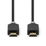 Nedis High Speed ​​HDMI ™ kabel med Ethernet | HDMI ™ -kontakt | HDMI ™ -kontakt | 4K@60Hz | ARC | 18 Gbps | 3.00 m | Rund | PVC | Antrasitt | Boks