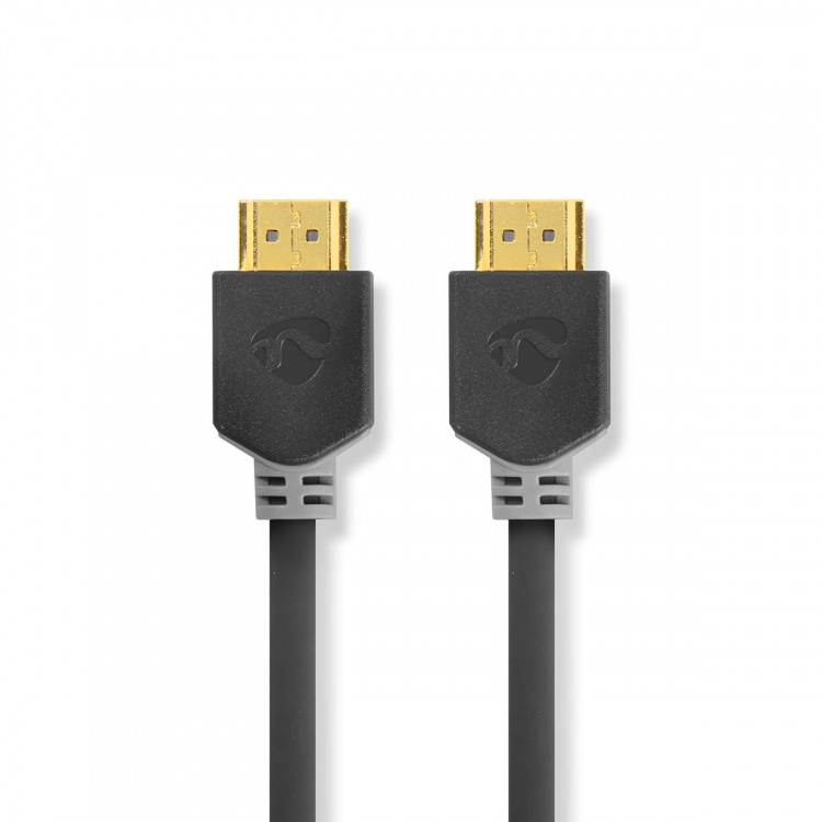 Nedis High Speed ​​HDMI ™ kabel med Ethernet | HDMI ™ -kontakt | HDMI ™ -kontakt | 4K@60Hz | ARC | 18 Gbps | 5.00 m | Rund | PVC | Antrasitt | Boks
