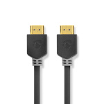 Nedis High Speed ​​HDMI ™ kabel med Ethernet | HDMI ™ -kontakt | HDMI ™ -kontakt | 4K@60Hz | ARC | 18 Gbps | 7.50 m | Rund | PVC | Antrasitt | Boks