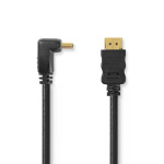 Nedis High Speed ​​HDMI ™ kabel med Ethernet | HDMI ™ -kontakt | HDMI ™ -kontakt | 4K@30Hz | 10.2 Gbps | 1.50 m | Rund | PVC | Sort | Konvolutt