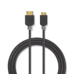 Nedis High Speed HDMI ™ kabel med Ethernet | HDMI ™ -kontakt | HDMI ™ minikontakt | 4K@60Hz | 18 Gbps | 2.00 m | Rund | PVC | Antrasitt | Vindus boks Nedis High Speed HDMI ™ kabel med Ethernet | HDMI ™ -kontakt | HDMI ™ minikontakt | 4K@60Hz | 18 Gbps | 2.00 m | Rund | PVC | Antrasitt | Vindus boks