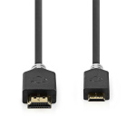 Nedis High Speed HDMI ™ kabel med Ethernet | HDMI ™ -kontakt | HDMI ™ minikontakt | 4K@60Hz | 18 Gbps | 2.00 m | Rund | PVC | Antrasitt | Vindus boks Nedis High Speed HDMI ™ kabel med Ethernet | HDMI ™ -kontakt | HDMI ™ minikontakt | 4K@60Hz | 18 Gbps | 2.00 m | Rund | PVC | Antrasitt | Vindus boks