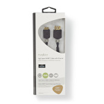 Nedis High Speed HDMI ™ kabel med Ethernet | HDMI ™ -kontakt | HDMI ™ minikontakt | 4K@60Hz | 18 Gbps | 2.00 m | Rund | PVC | Antrasitt | Vindus boks Nedis High Speed HDMI ™ kabel med Ethernet | HDMI ™ -kontakt | HDMI ™ minikontakt | 4K@60Hz | 18 Gbps | 2.00 m | Rund | PVC | Antrasitt | Vindus boks