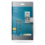 Nedis Stereo lydkabel | 3.5 mm Han | 2x RCA Han | Gull belagt | 10.0 m | Rund | Antrasitt | Boks
