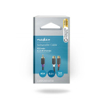 Nedis subwoofer Cable | RCA Han | 2x RCA Hun | Gull belagt | 0.20 m | Rund | 4.0 mm | Antrasitt | Boks Nedis subwoofer Cable | RCA Han | 2x RCA Hun | Gull belagt | 0.20 m | Rund | 4.0 mm | Antrasitt | Boks