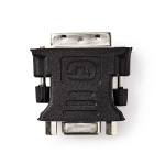 Nedis DVI-adapter | DVI-I 24+5-Pin Han | VGA Hun 15p | Nikkel belagt | Rett | PVC | Sort | Konvolutt