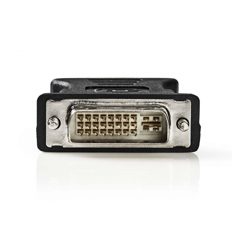 Nedis DVI-adapter | DVI-I 24+5-Pin Han | VGA Hun 15p | Nikkel belagt | Rett | PVC | Sort | Konvolutt
