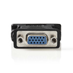 Nedis DVI-adapter | DVI-I 24+5-Pin Han | VGA Hun 15p | Nikkel belagt | Rett | PVC | Sort | Konvolutt