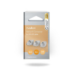 Nedis RJ45-kontakt | Hann | Solid STP CAT6 | Rett | Gull belagt | 10 stk. | PVC | Grå | Boks