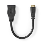Nedis High Speed HDMI ™ kabel med Ethernet | HDMI ™ minikontakt | HDMI™ Output | 4K@30Hz | 10.2 Gbps | 0.20 m | Rund | PVC | Sort | Konvolutt Nedis High Speed HDMI ™ kabel med Ethernet | HDMI ™ minikontakt | HDMI™ Output | 4K@30Hz | 10.2 Gbps | 0.20 m | Rund | PVC | Sort | Konvolutt