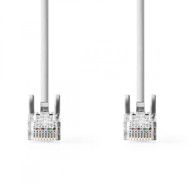 Nedis CAT5e nettverkskabel | U/UTP | RJ45 Han | RJ45 Han | 2.00 m | Rund | PVC | Grå | Konvolutt