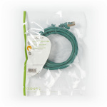 Nedis CAT5e nettverkskabel | SF/UTP | RJ45 Han | RJ45 Han | 3.00 m | Rund | PVC | Grøn | Plastpose