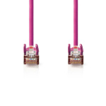 Nedis CAT5e nettverkskabel | SF/UTP | RJ45 Han | RJ45 Han | 3.00 m | Rund | PVC | Rosa | Plastpose
