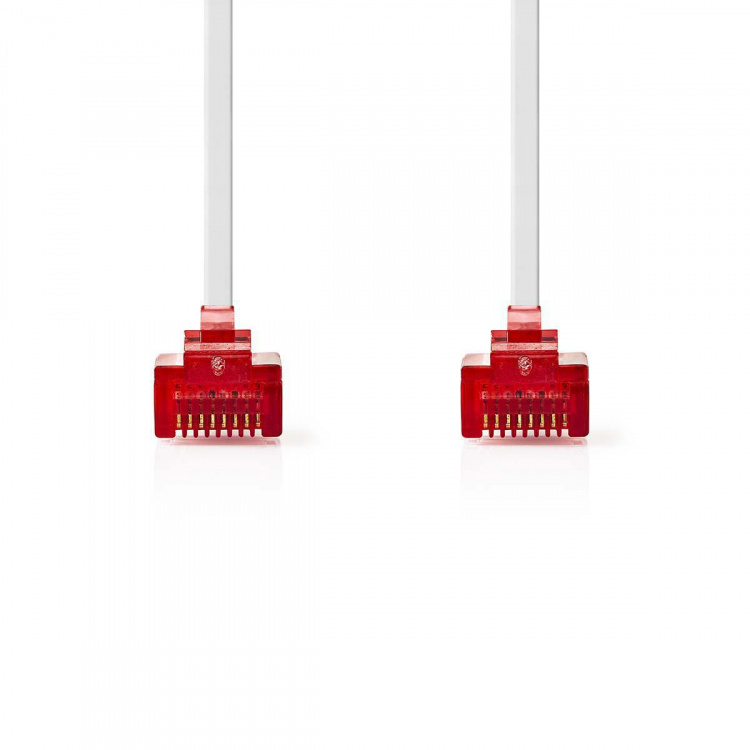 Nedis CAT6 Nettverkskabel | RJ45 Han | RJ45 Han | U/UTP | 3.00 m | Snagless | Flatt | PVC | Hvit | Konvolutt Nedis CAT6 Nettverkskabel | RJ45 Han | RJ45 Han | U/UTP | 3.00 m | Snagless | Flatt | PVC | Hvit | Konvolutt