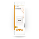 Nedis Nettverksveggboks | Innfelt montering | 2-Port port(s) | CAT5e | Rett | Hunn | Gull belagt | PVC | Hvit | Konvolutt Nedis Nettverksveggboks | Innfelt montering | 2-Port port(s) | CAT5e | Rett | Hunn | Gull belagt | PVC | Hvit | Konvolutt