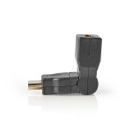 Nedis HDMI™ Adapter | HDMI ™ -kontakt | HDMI™ Output | Gull belagt | Vribar | ABS | Sort | 1 stk. | Konvolutt