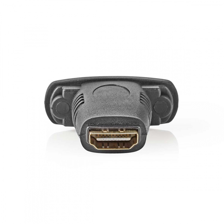 Nedis HDMI™-adapter | HDMI™ hunn | DVI-D 24+1-pinners hunn | gullbelagt | rett | ABS | svart | 1 stk. | Konvolutt