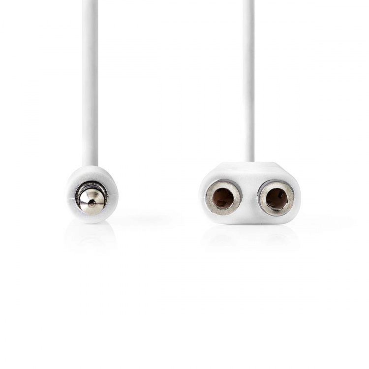 Nedis Stereo lydkabel | 3.5 mm Han | 2 stk. 3.5 mm, hunn | Nikkel belagt | 0.20 m | Rund | Hvit | Konvolutt Nedis Stereo lydkabel | 3.5 mm Han | 2 stk. 3.5 mm, hunn | Nikkel belagt | 0.20 m | Rund | Hvit | Konvolutt