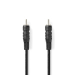 Nedis Digital Audio Cable | RCA Han | RCA Han | Nikkel belagt | 2.00 m | Rund | PVC | Sort | Boks